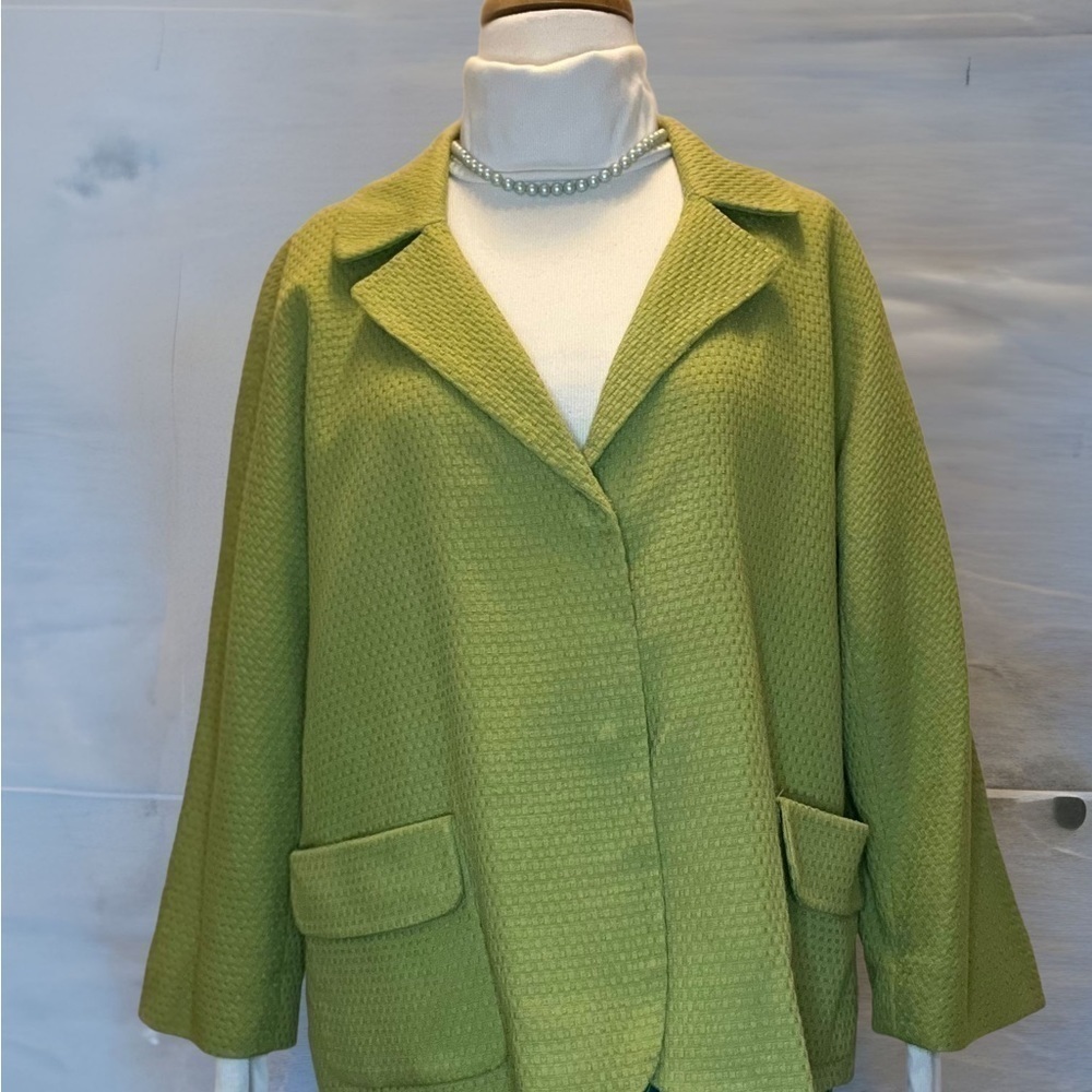 𝅺apple Green Jacket by Chico